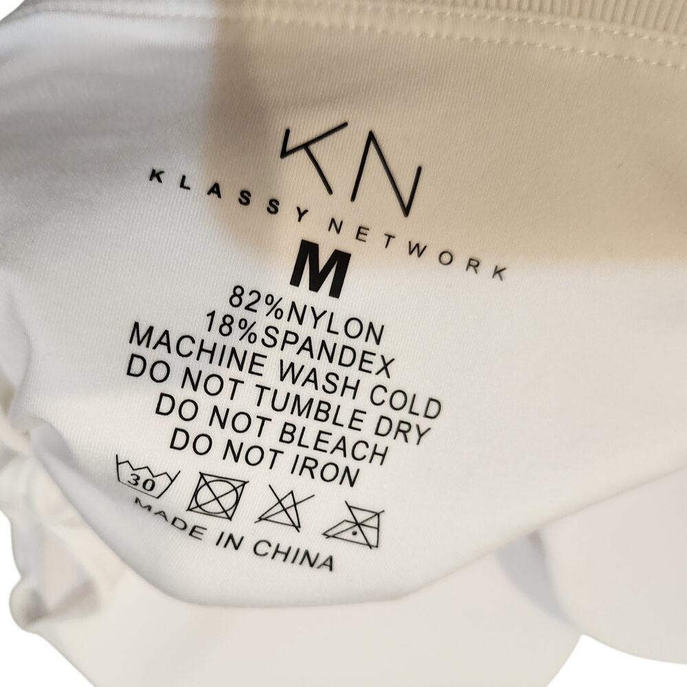 Klassy Network White Built-in Padding Basic Ribbe… - image 6